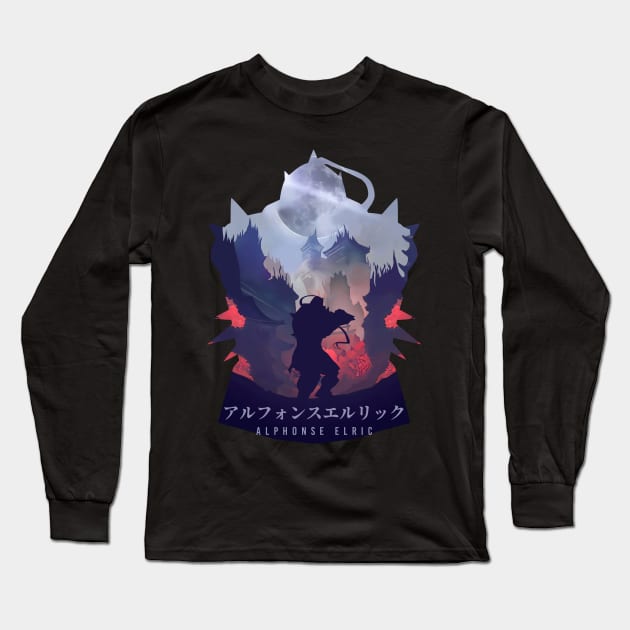 Alphonse - Dark Illusion Long Sleeve T-Shirt by The Artz